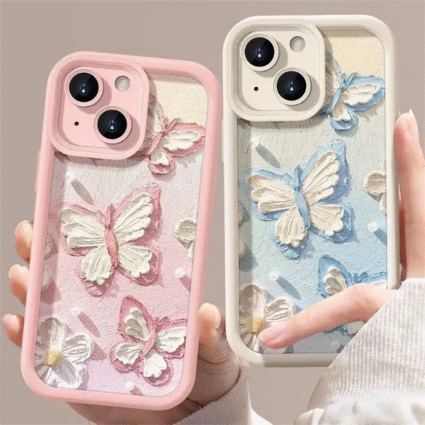 3D Butterfly Embossed Case for iPhones