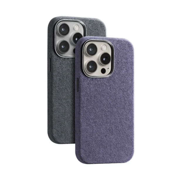 Italian Luxury Suede Flexible TPU case for iPhone