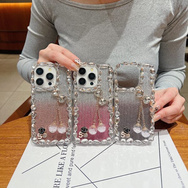 Luxury Bling Gradient Crystal iPhone Case for Girls