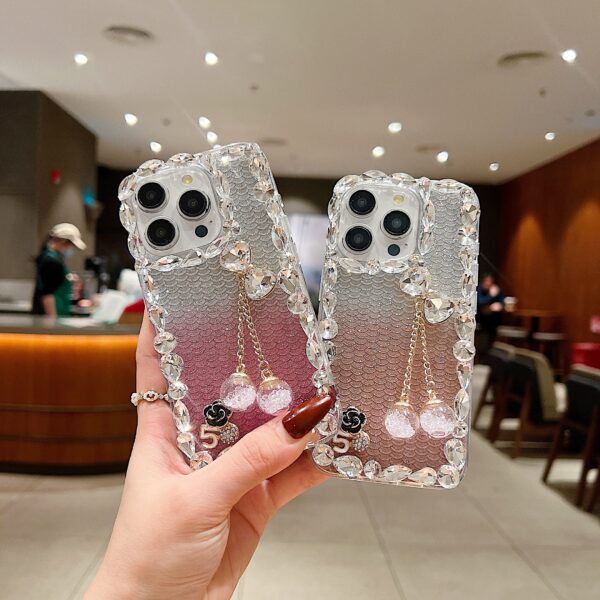 Luxury Bling Gradient Crystal iPhone Case for Girls