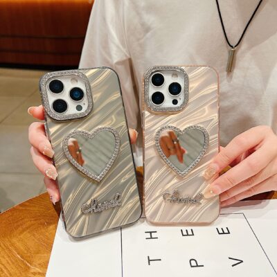 Diamond Mirror Heart iPhone Case